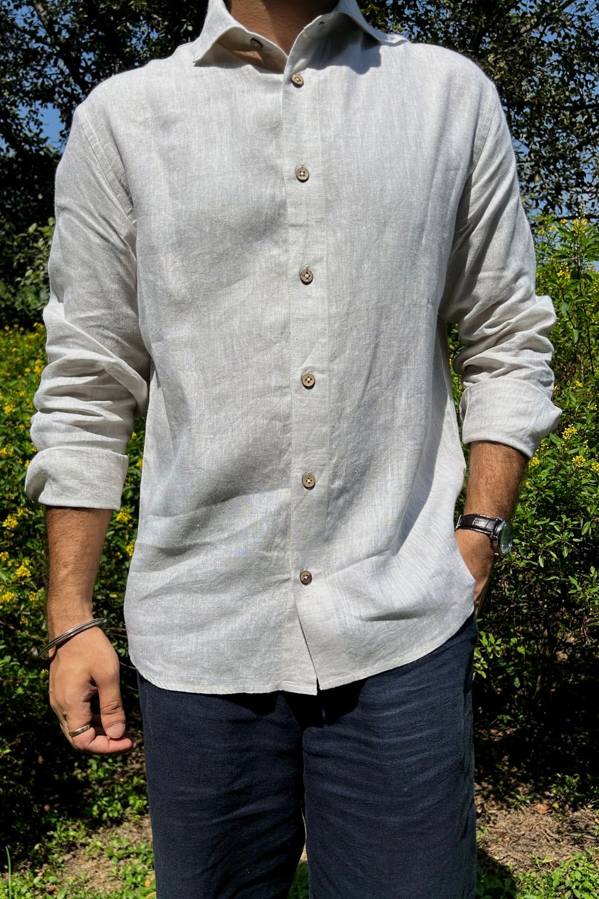 Swirl Linen Shirt