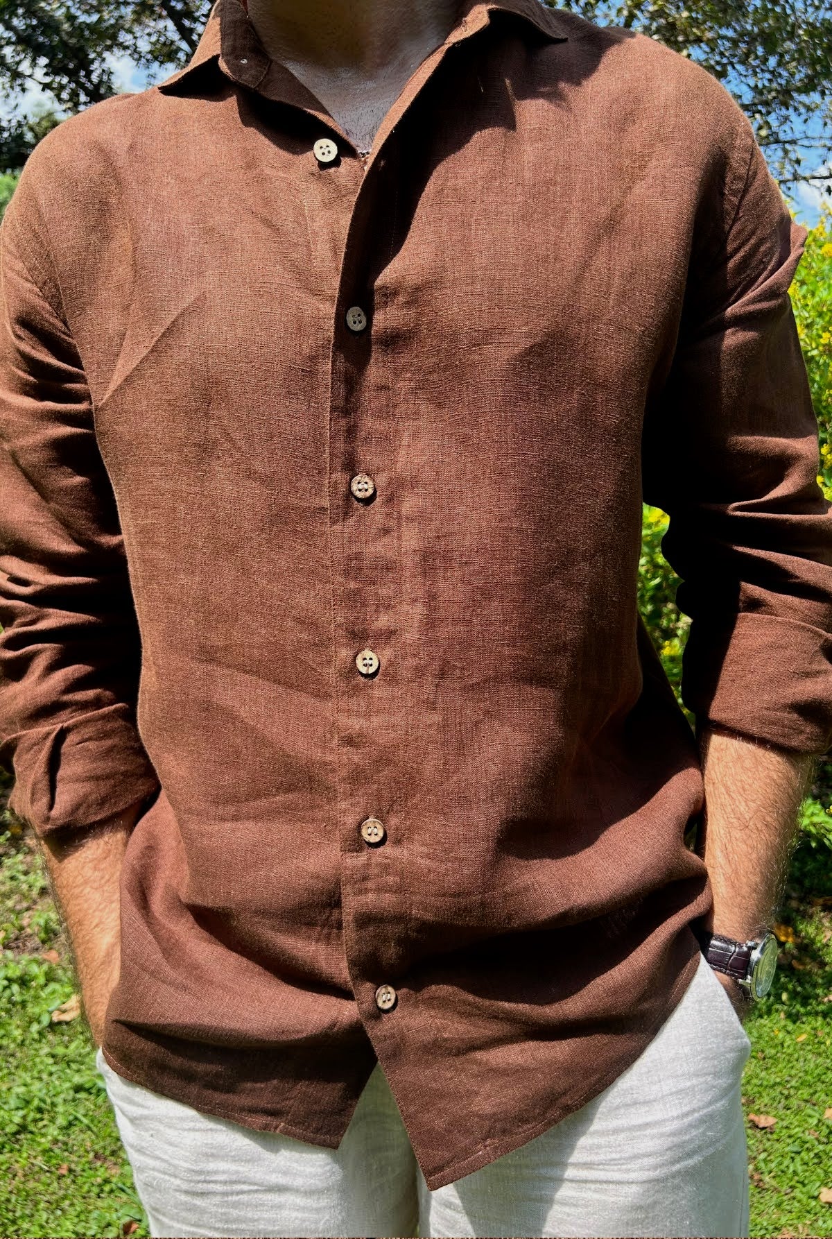 Swirl Linen Shirt